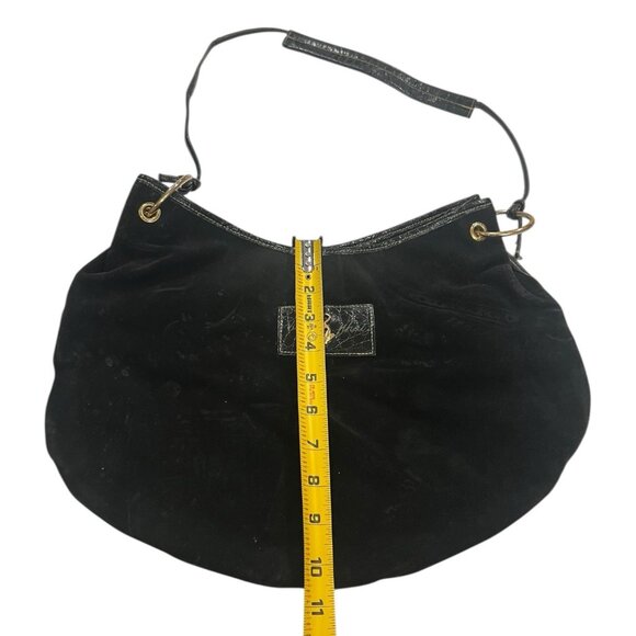 Baby Phat Vintage Women's Handbag Y2K Purse Hobo Studded Suede Leather Bling - Picture 5 of 7